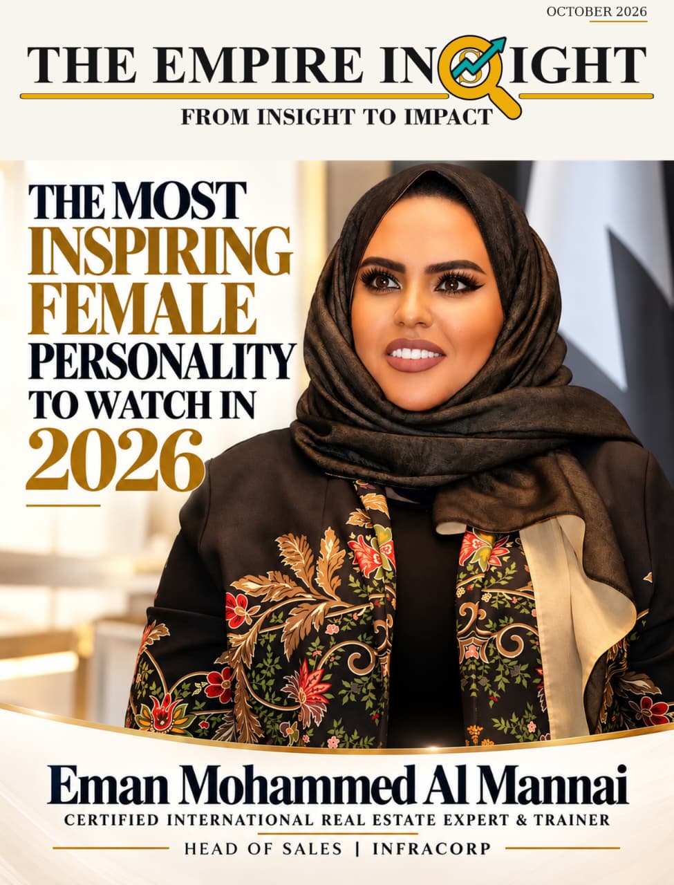 The Most Inspiring Female Personality to Watch in 2026: Eman Mohammed Al Mannai Cover